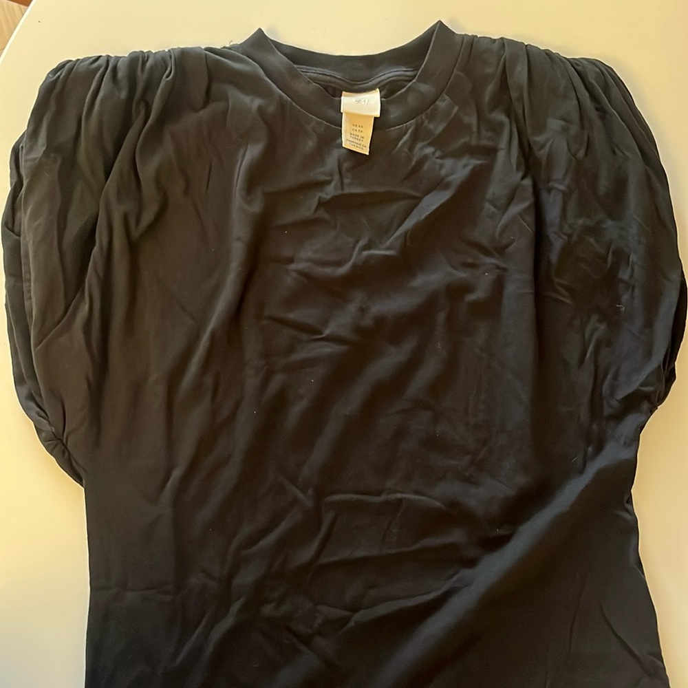 H&am cotton black mini dress